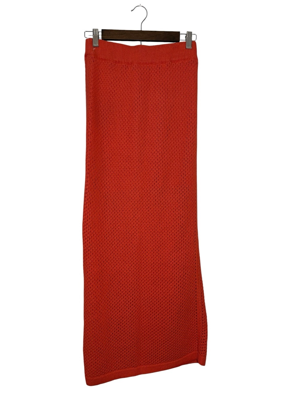 Free People Knit Maxi Skirt Slit Red Size XS